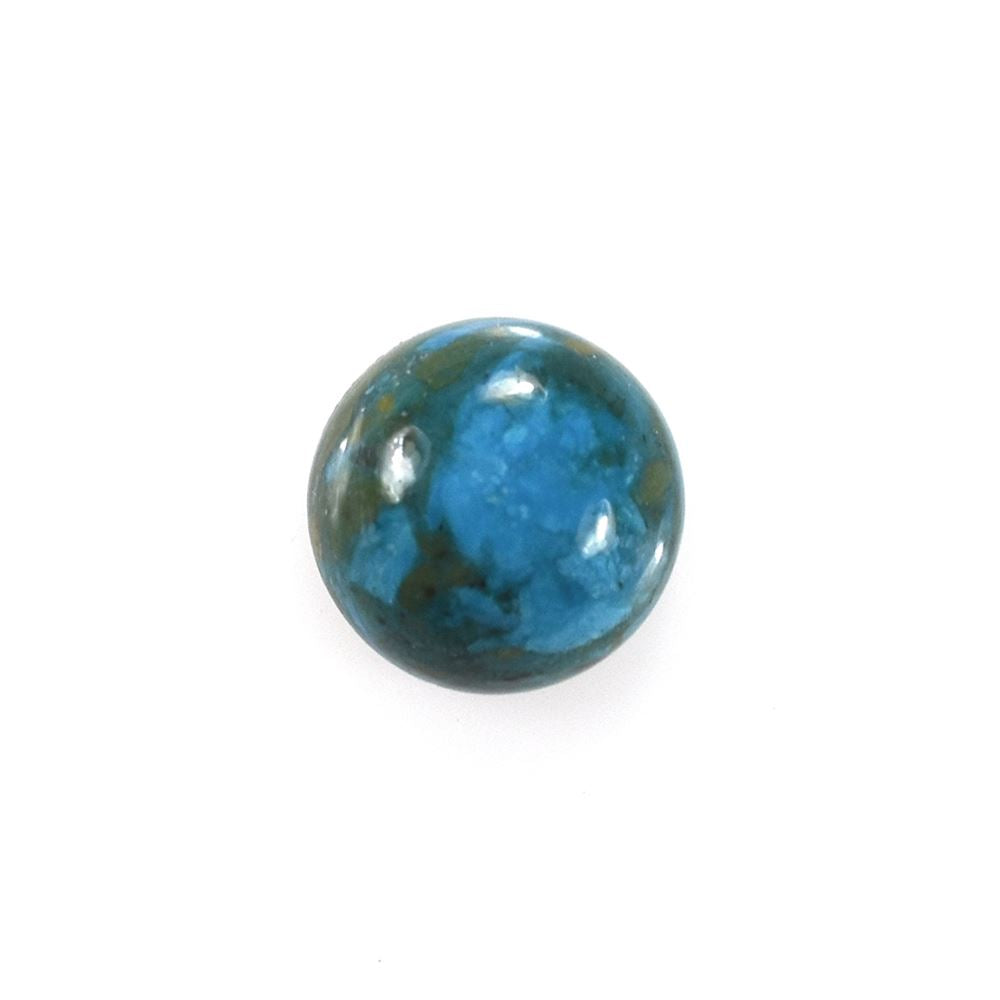 PERUVIAN BLUE OPAL (OPALINA) PLAIN ROUND CAB 6.00X6.00 MM 0.79 CTS