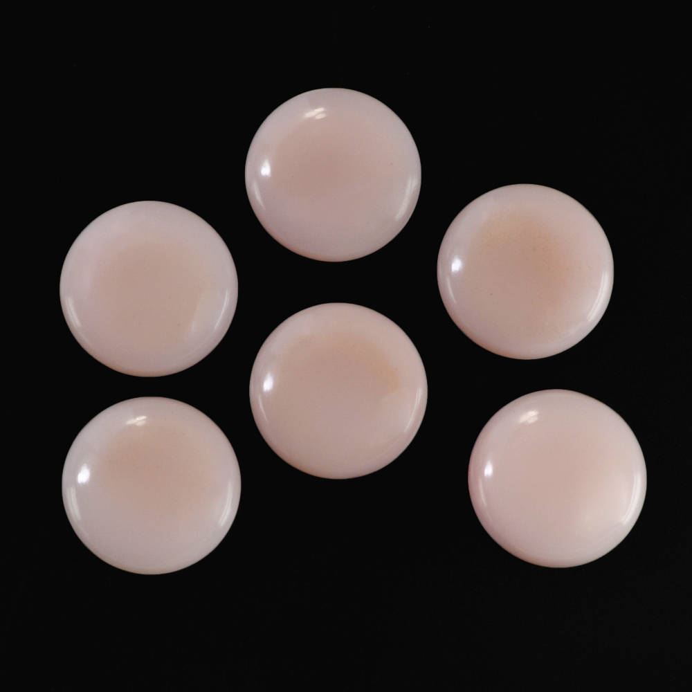 PEACH OPAL ROUND CAB (MEDIUM) 11MM 2.21 Cts.