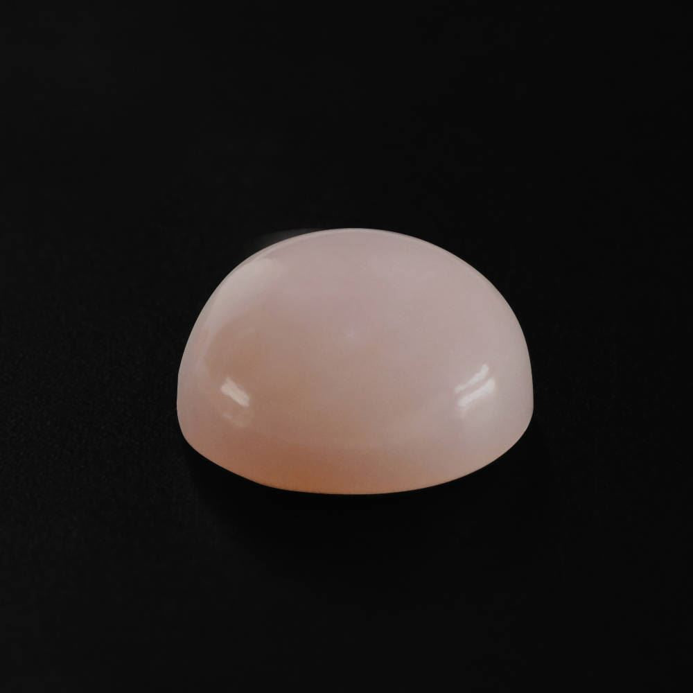 PEACH OPAL ROUND CAB (MEDIUM / SI) 8MM 1.63 Cts.