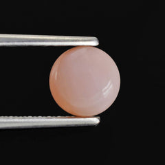 PEACH OPAL ROUND CAB (MEDIUM / SI) 8MM 1.63 Cts.