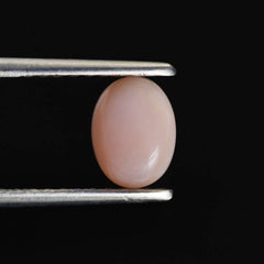 PEACH OPAL OVAL CAB (MEDIUM) 8X6MM 0.97 Cts.