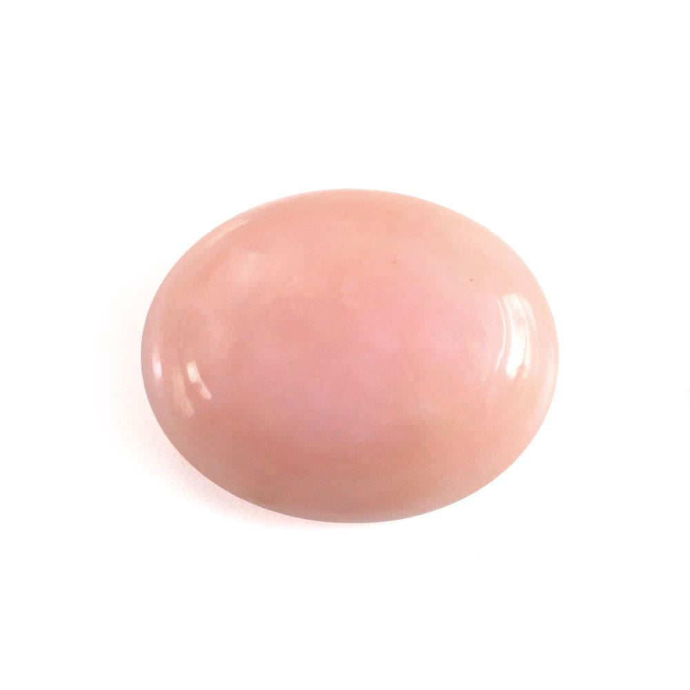 PEACH OPAL OVAL CAB (MEDIUM / SI) 10X8MM 2.06 Cts.