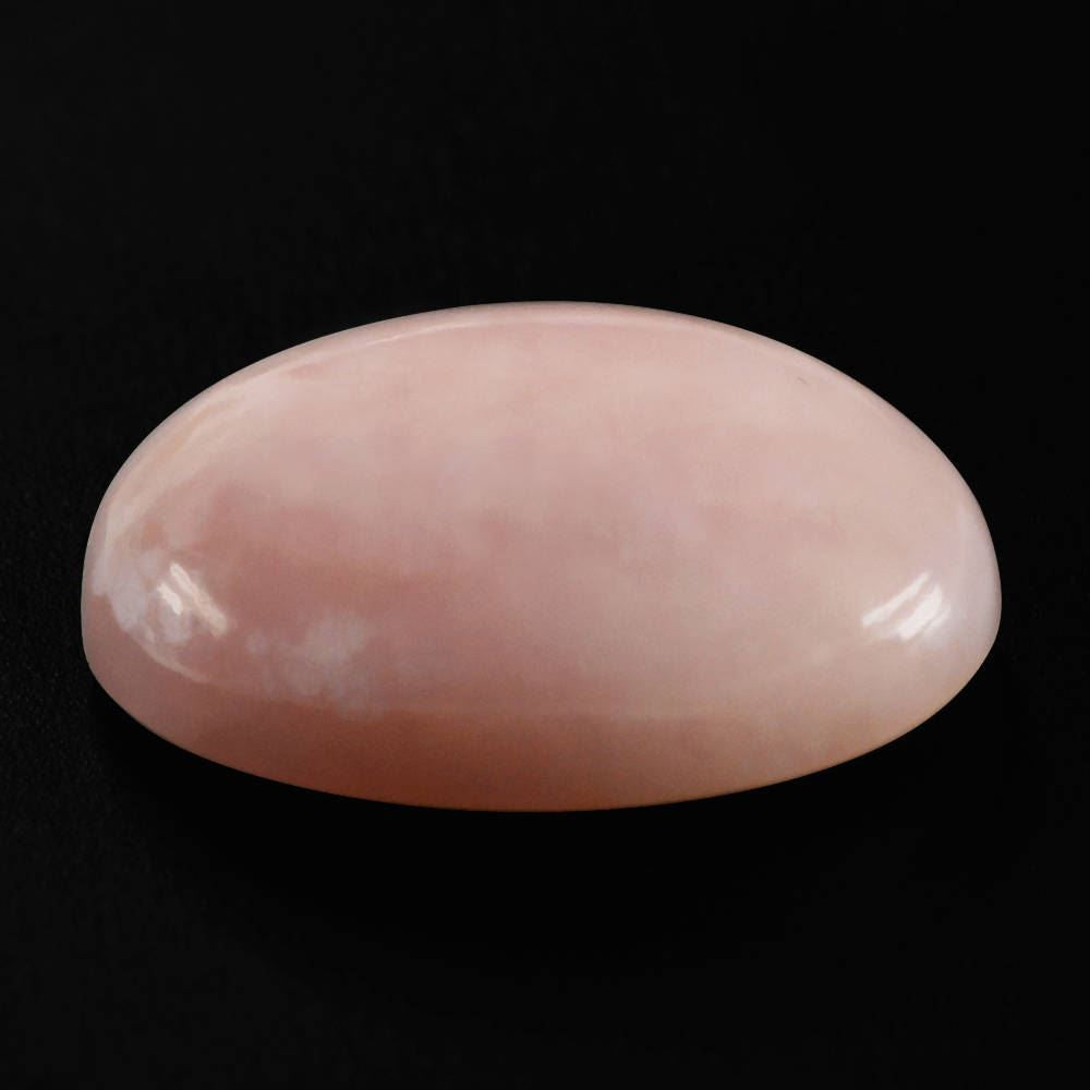 PEACH OPAL OVAL CAB (MEDIUM / SI) 14X10MM 4.43 Cts.