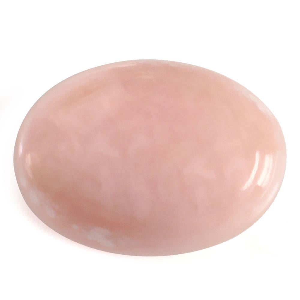 PEACH OPAL OVAL CAB (MEDIUM / SI) 14X10MM 4.43 Cts.