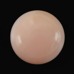 PEACH OPAL ROUND CAB (DARK)  (SI) 12MM 4.99 Cts.