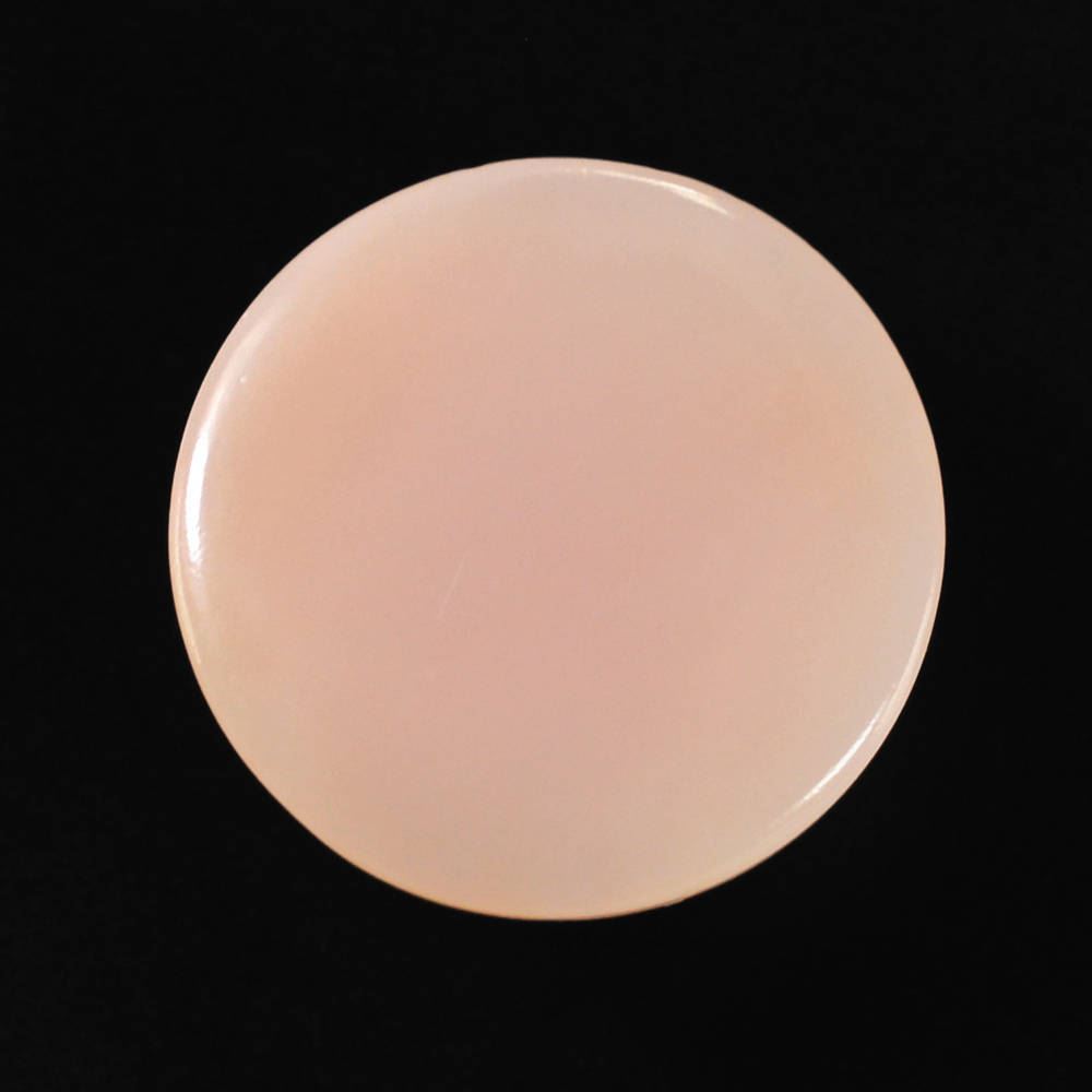 PEACH OPAL ROUND CAB (DARK)  (SI) 12MM 4.99 Cts.