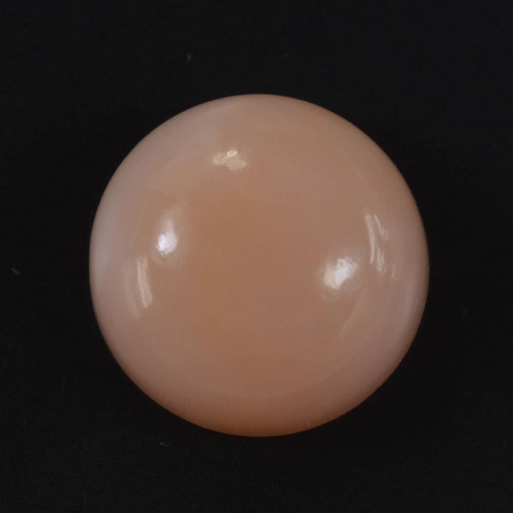 PEACH OPAL ROUND CAB (DARK)  (SI) 10MM 3.04 Cts.