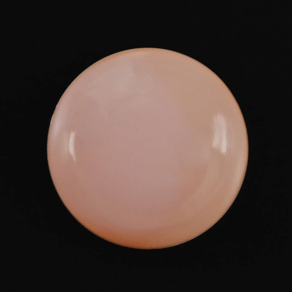 PEACH OPAL ROUND CAB (DARK) 8MM 1.62 Cts.