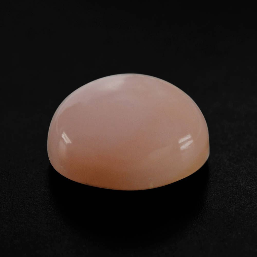 PEACH OPAL ROUND CAB (DARK) 8MM 1.62 Cts.