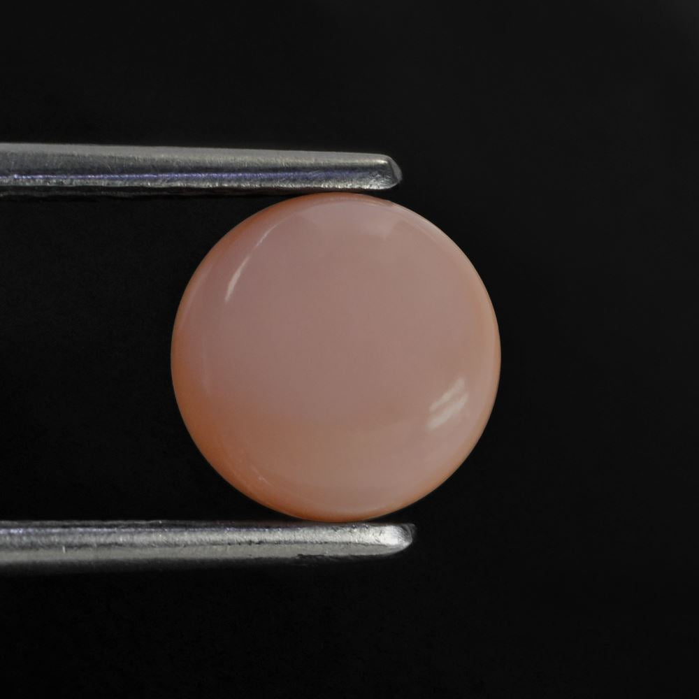 PEACH OPAL ROUND CAB (DARK) 8MM 1.62 Cts.