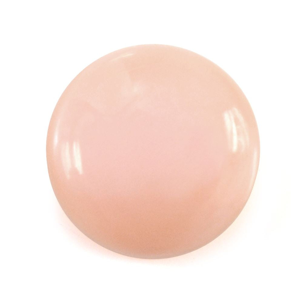 PEACH OPAL ROUND CAB (DARK) 8MM 1.62 Cts.