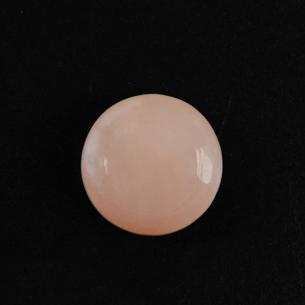 PEACH OPAL ROUND CAB (DARK)  (SI) 6MM 0.69 Cts.