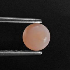 PEACH OPAL ROUND CAB (DARK)  (SI) 6MM 0.69 Cts.