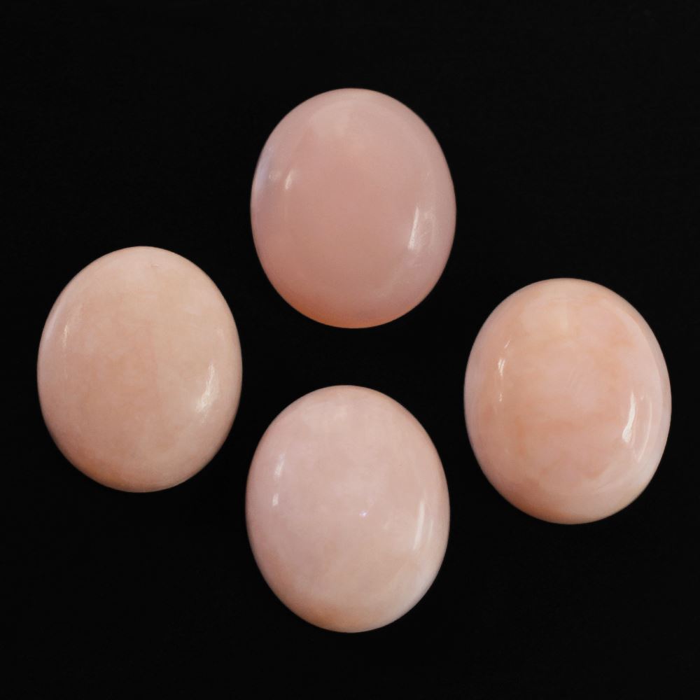 PEACH OPAL OVAL CAB (DARK)  (SI) 12X10MM 3.74 Cts.