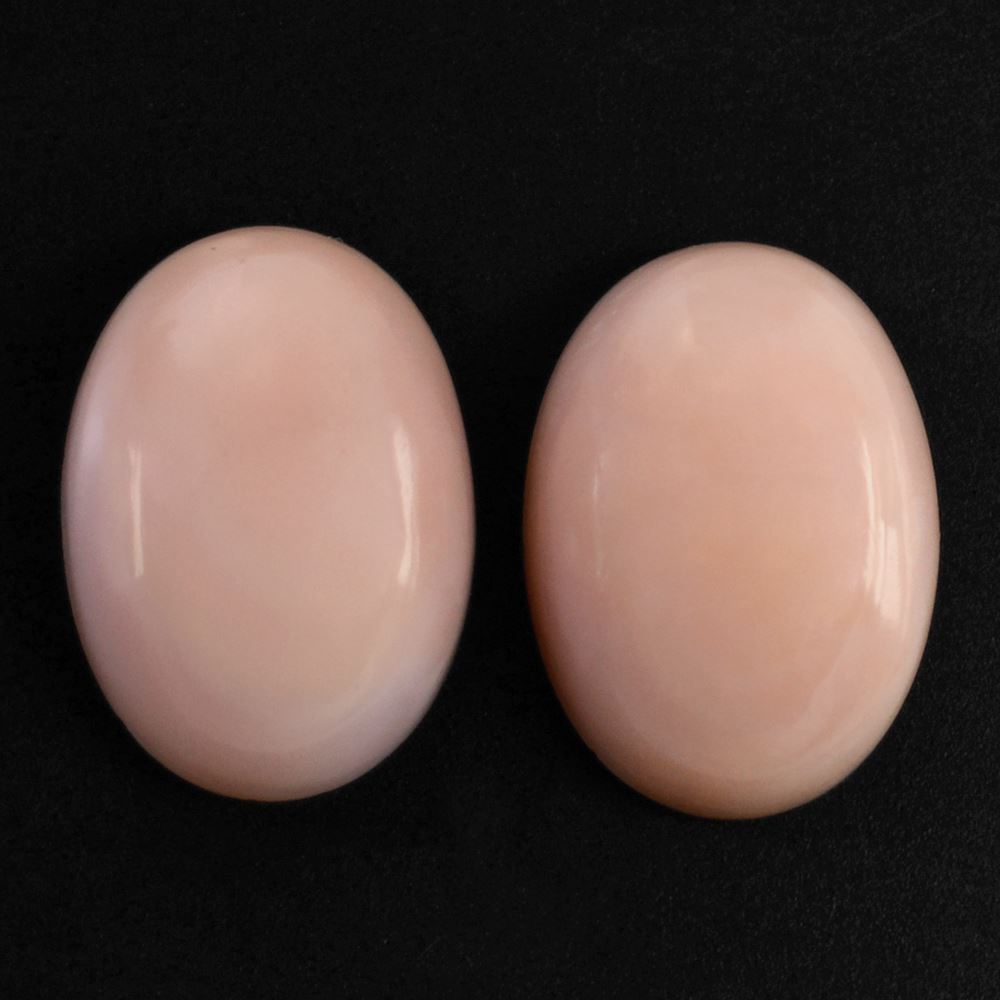 PEACH OPAL OVAL CAB (DARK)  (SI) 14X10MM 4.21 Cts.