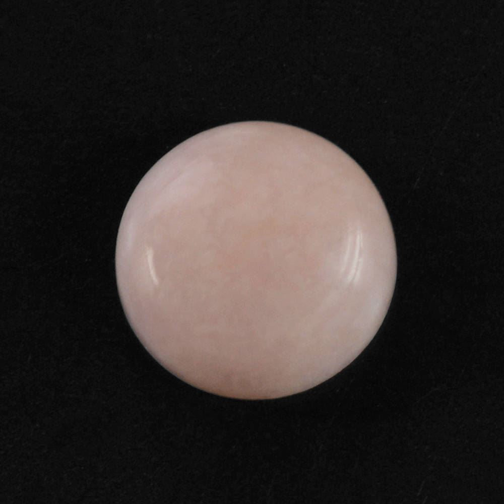 PEACH OPAL ROUND CAB (LITE)  (SI) 8MM 1.58 Cts.