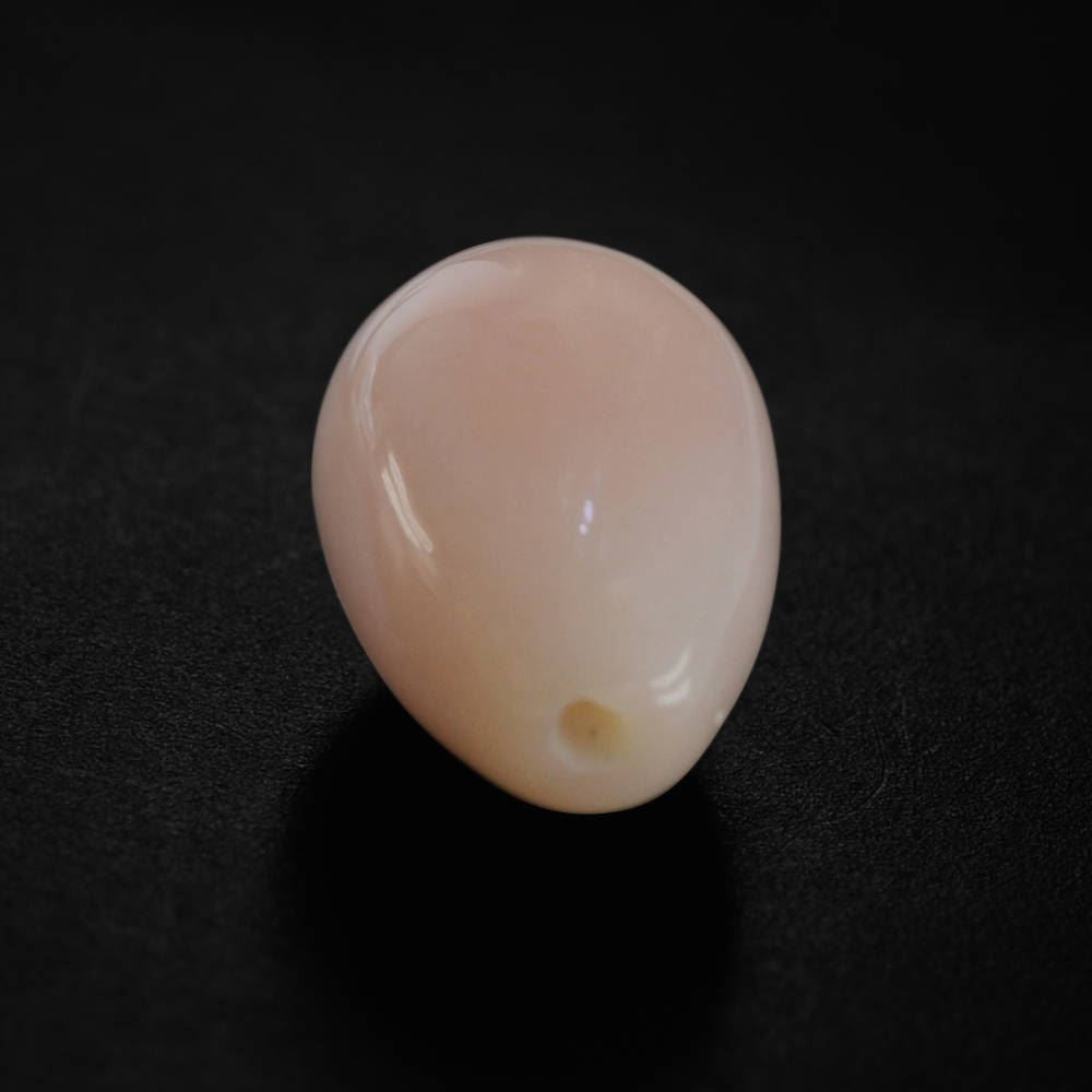 PEACH OPAL PLAIN DROPS LITE (SI) (HALF DRILL 0.50 MM) 10X7MM 2.63 Cts.