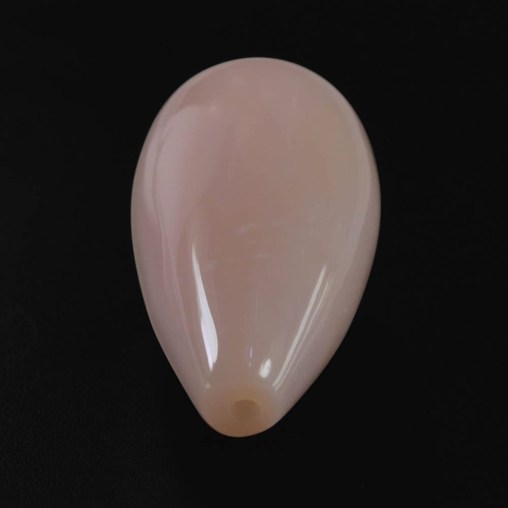 PEACH OPAL PLAIN DROPS LITE (SI) (HALF DRILL 1MM) 20X10MM 11.05 Cts.