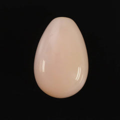 PEACH OPAL PLAIN DROPS LITE (SI) (HALF DRILL 1MM) 12X8MM 4.44 Cts.