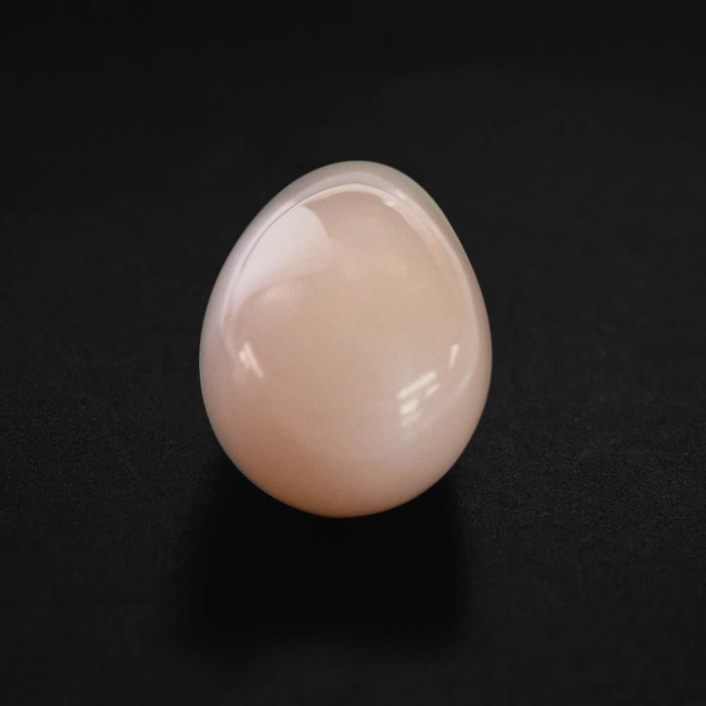 PEACH OPAL PLAIN DROPS LITE (SI) (HALF DRILL 1MM) 16X7MM 4.24 Cts.