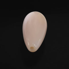 PEACH OPAL PLAIN DROPS LITE (SI) (HALF DRILL 1MM) 16X7MM 4.24 Cts.