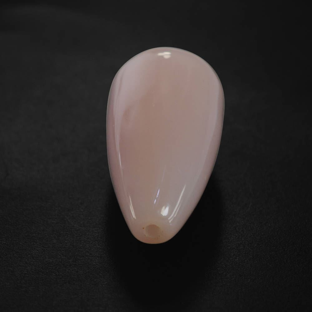 PEACH OPAL PLAIN DROPS LITE (SI) (HALF DRILL 1MM) 18X9MM 8.33 Cts.