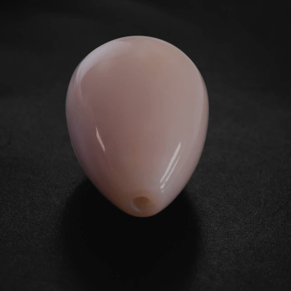 PEACH OPAL PLAIN DROPS LITE (SI) (HALF DRILL 1MM) 14X10MM 7.76 Cts.
