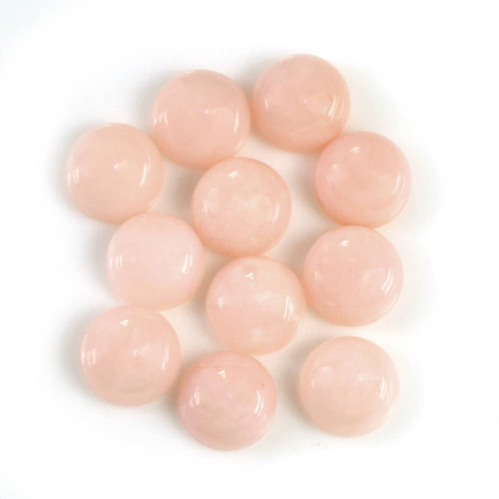 PEACH OPAL ROUND CAB LITE (SI) 6MM 0.70 Cts.