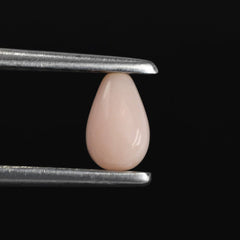 PEACH OPAL PLAIN DROPS LITE (SI) (HALF DRILL 0.50 MM) 6X4MM 0.58 Cts.