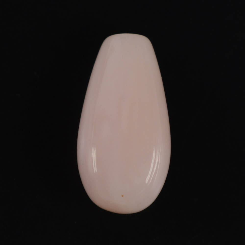 PEACH OPAL PLAIN DROPS LITE (SI) (HALF DRILL 0.50 MM) 12X6MM 2.40 Cts.