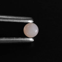 PEACH OPAL ROUND CAB LITE (SI) 2.50MM 0.05 Cts.
