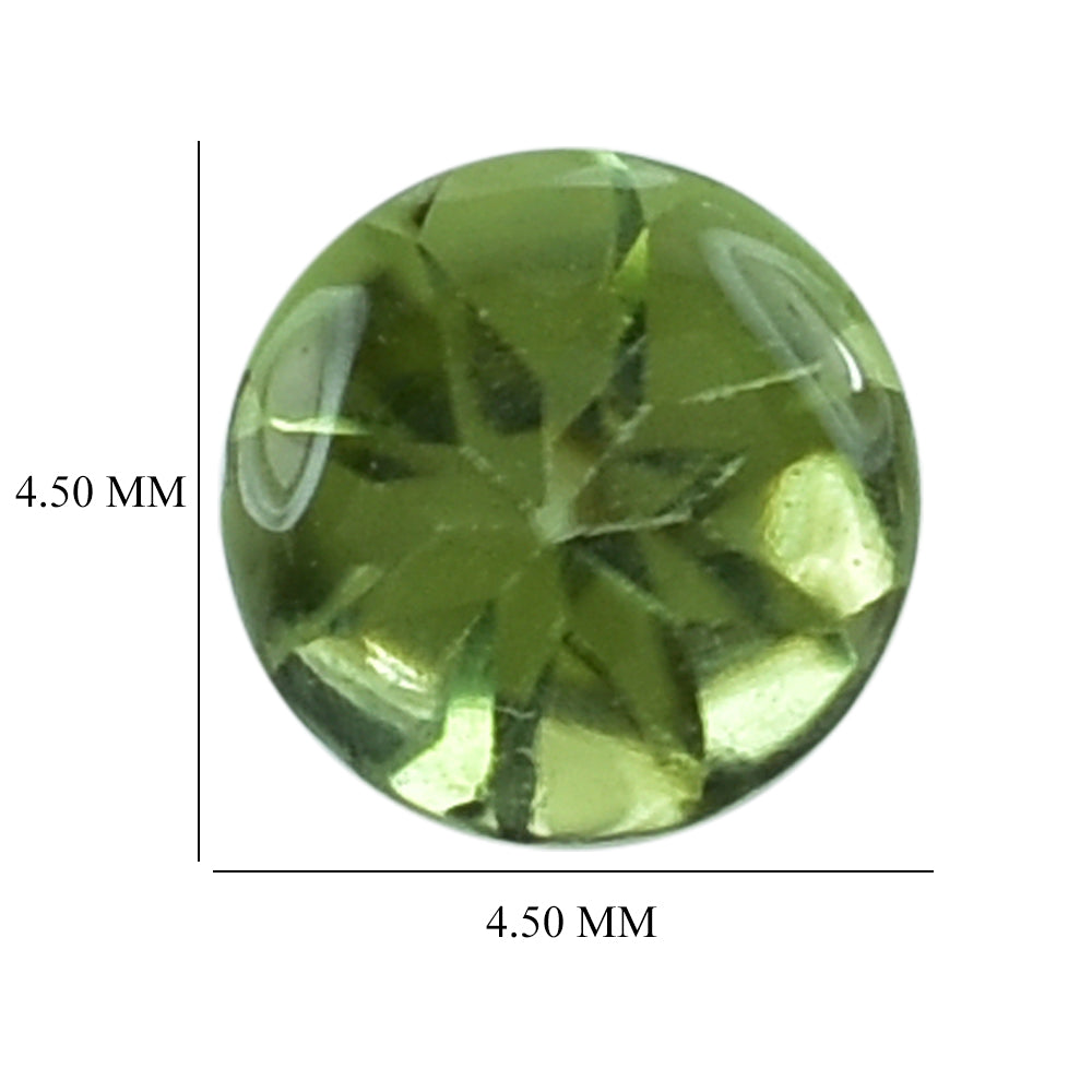 PERIDOT BUFFTOP ROUND 4.50MM 0.33 Cts.