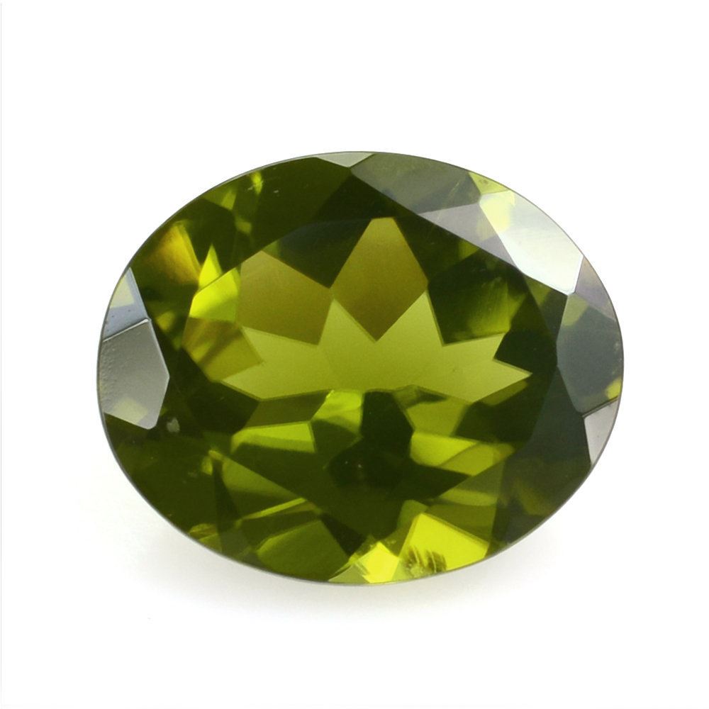 PERIDOT CUT OVAL (OILY) 11X9MM 3.76 Cts.