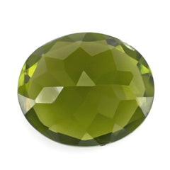 PERIDOT CUT OVAL (OILY) 12X10MM 4.93 Cts.