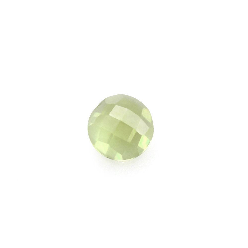 PERIDOT CHECKER ROUND CAB (TOP) 3MM 0.18 Cts.