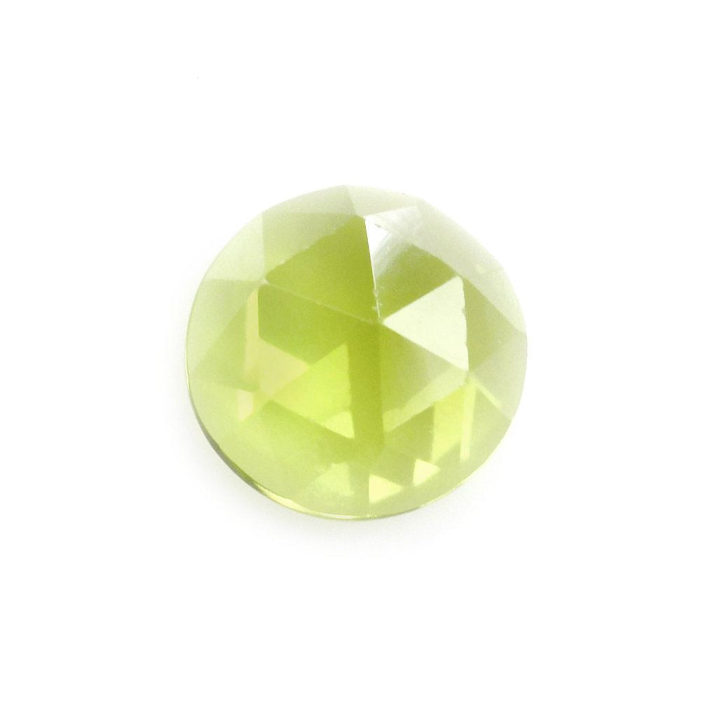 PERIDOT ROSE CUT ROUND CAB (TOP) 6MM 0.91 Cts.