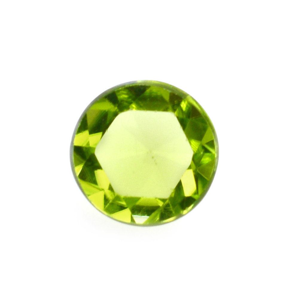 PERIDOT ROSE CUT ROUND CAB (TOP) 6MM 0.91 Cts.