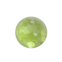 PERIDOT IRREGULAR CUT ROUND CAB (SI) 9MM 3.30 Cts.