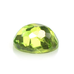 PERIDOT IRREGULAR CUT ROUND CAB (SI) 9MM 3.30 Cts.