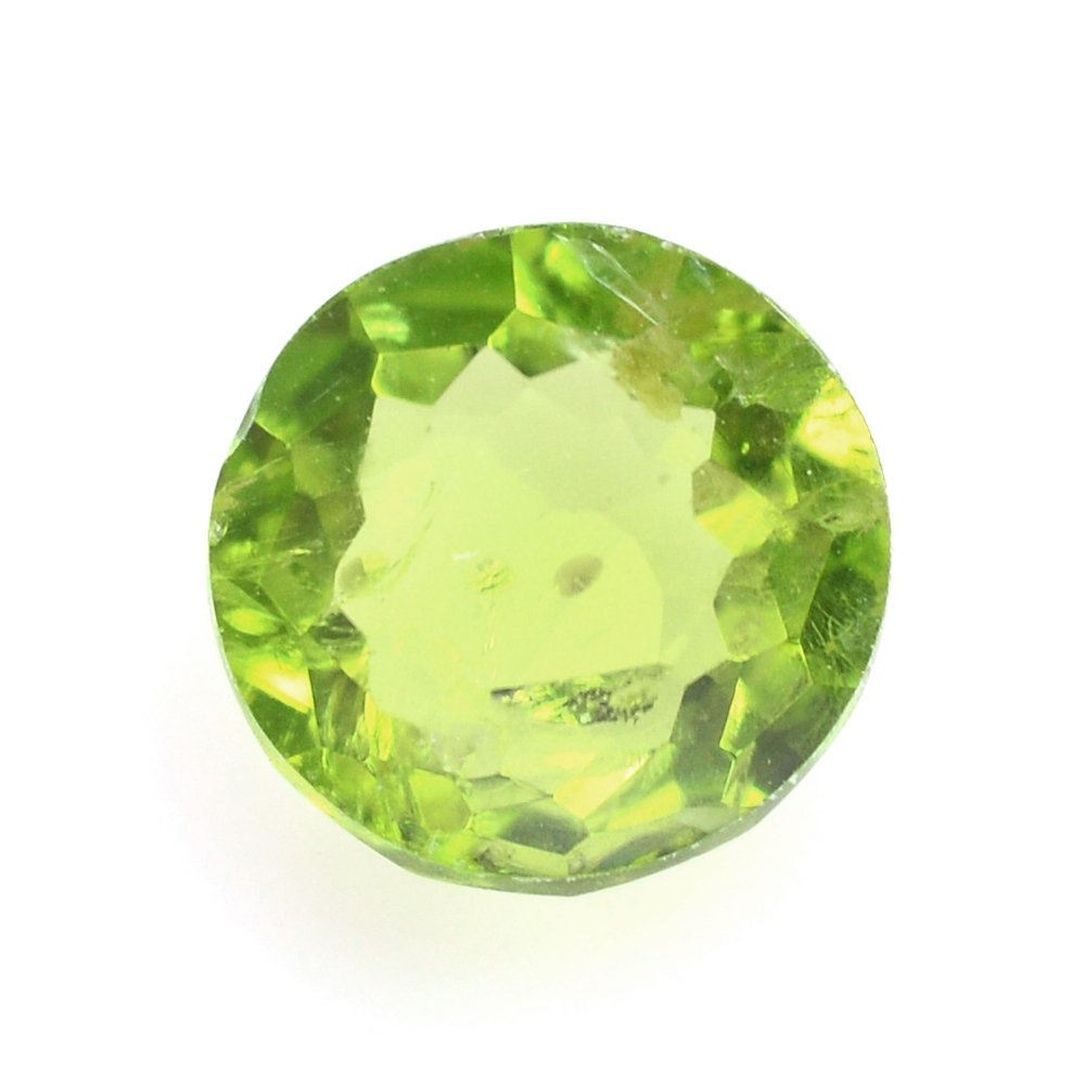 PERIDOT IRREGULAR CUT ROUND CAB (SI) 9MM 3.30 Cts.