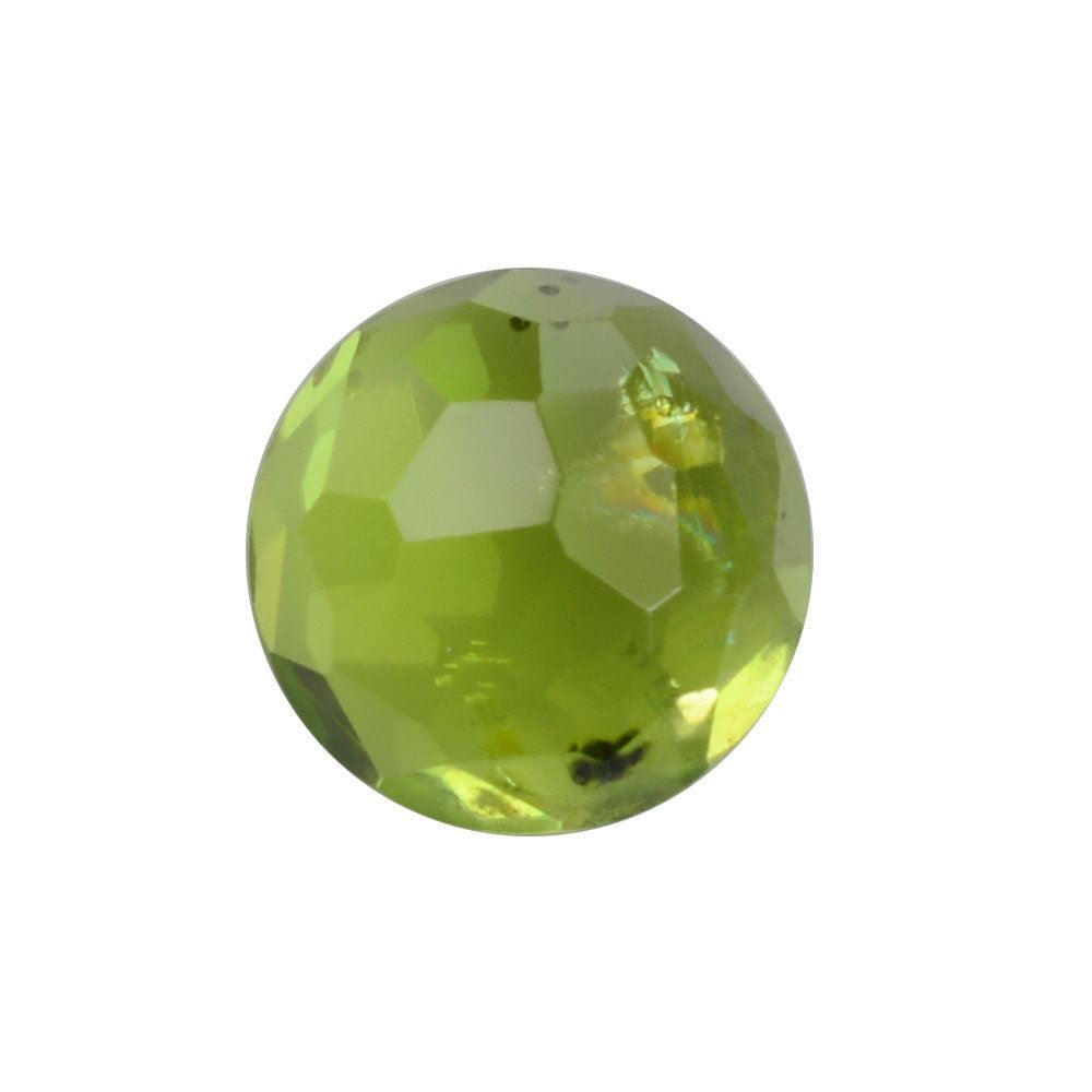 PERIDOT IRREGULAR CUT ROUND CAB (SI) 8MM 2.60 Cts.