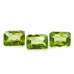 PERIDOT CHECKER CUT OCTAGON (TOP) 7X5MM 0.89 Cts.