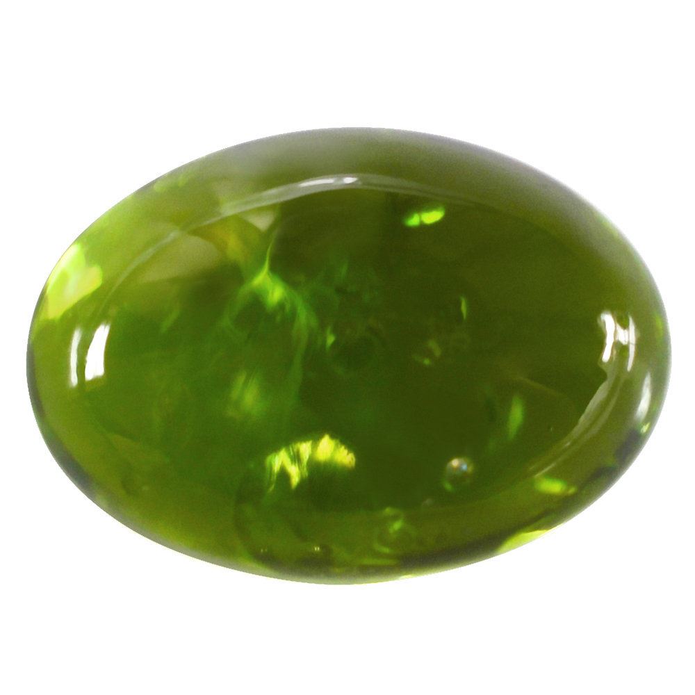 PERIDOT OVAL CAB (HI) 14X10MM 10.09 Cts.