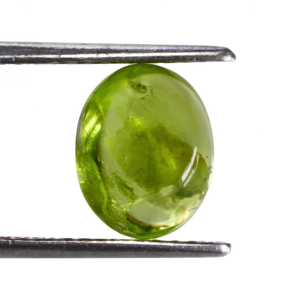 PERIDOT OVAL CAB (HI) 11X9MM 3.80 Cts.