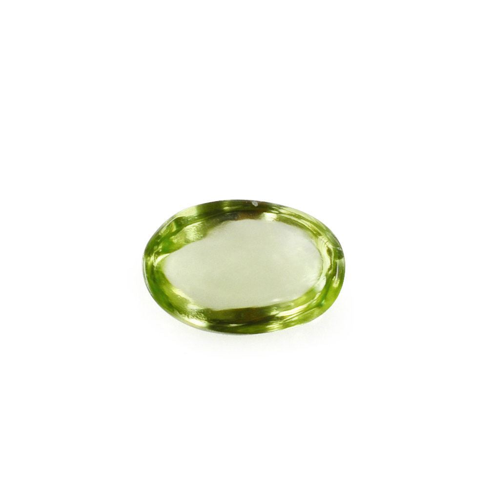 PERIDOT PLAIN OVAL CAB (SI) 6X4MM 0.55 Cts.