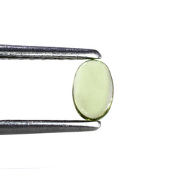 PERIDOT PLAIN OVAL CAB (SI) 6X4MM 0.55 Cts.