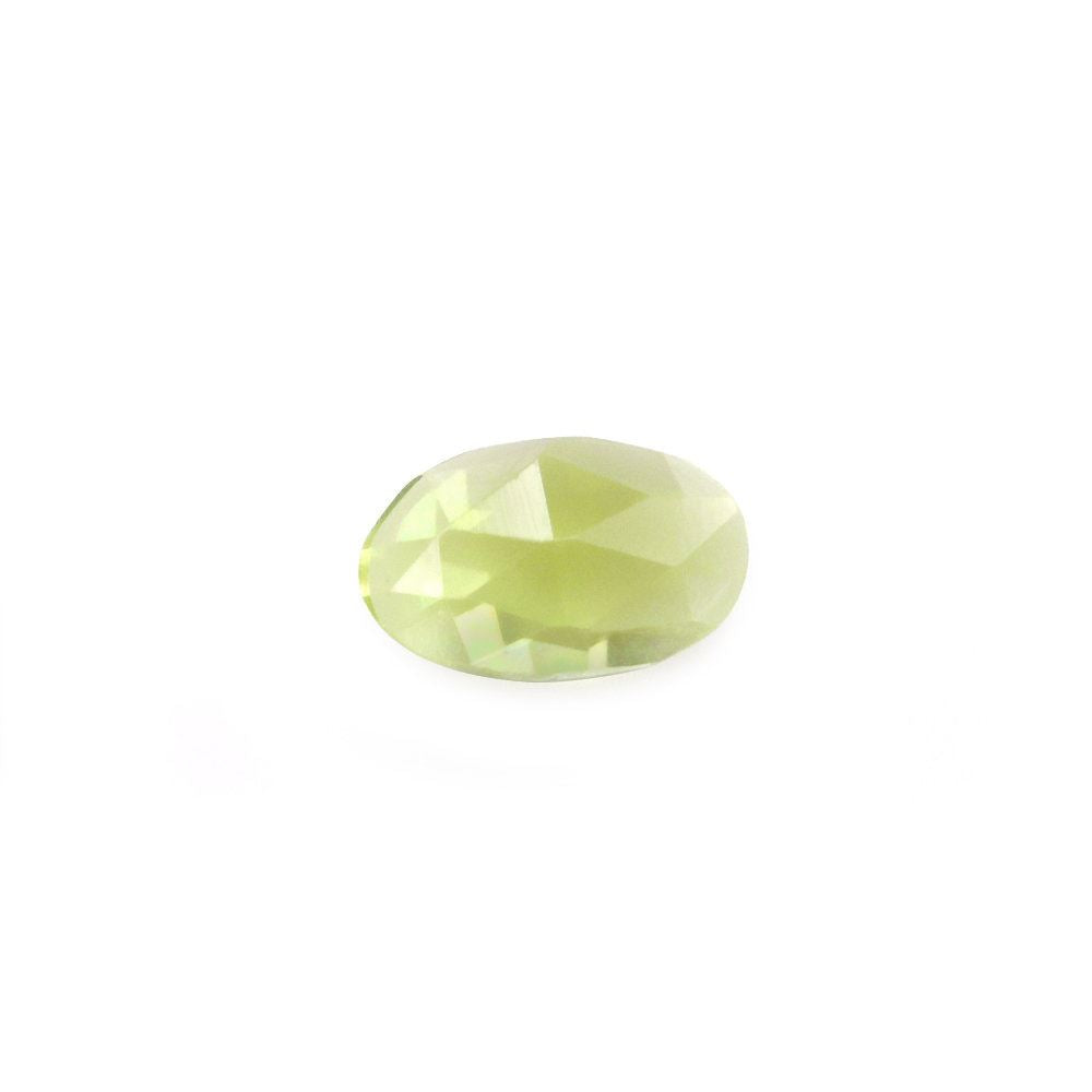 PERIDOT ROSE CUT OVAL CAB (TOP) 5X3MM 0.28 Cts.