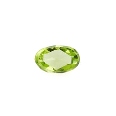PERIDOT ROSE CUT OVAL CAB (TOP) 5X3MM 0.28 Cts.