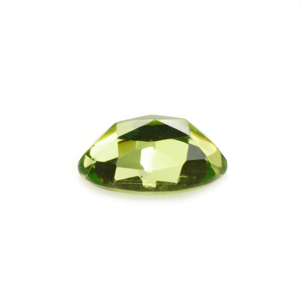 PERIDOT ROSE CUT OVAL CAB (TOP) 8X6MM 1.16 Cts.