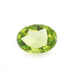 PERIDOT ROSE CUT OVAL CAB (TOP) 8X6MM 1.16 Cts.